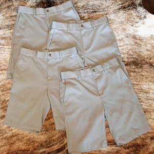 4 pairs of performance khaki shorts, mens size 30